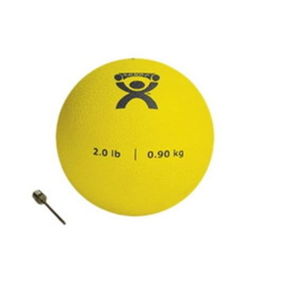 Fabrication Enterprises Fabrication Enterprises 10-3171 Cando PT Soft Medicine Ball; 2 lbs Rebounder Ball; Yellow 464498 - main